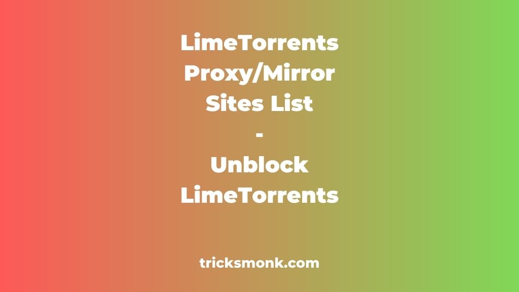 LimeTorrents Proxy